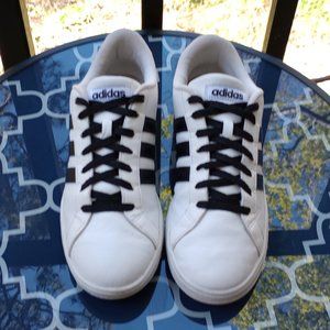 black and white adidas